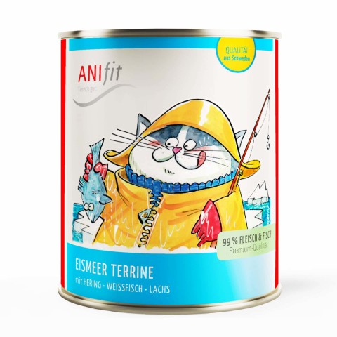 Cat Wet pet food Ice Sea Terrine (Eismeer Terrine) 810g 6 Piece -1- Anifit